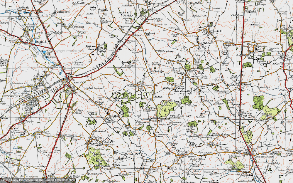 Old Map of Wallington, 1919 in 1919