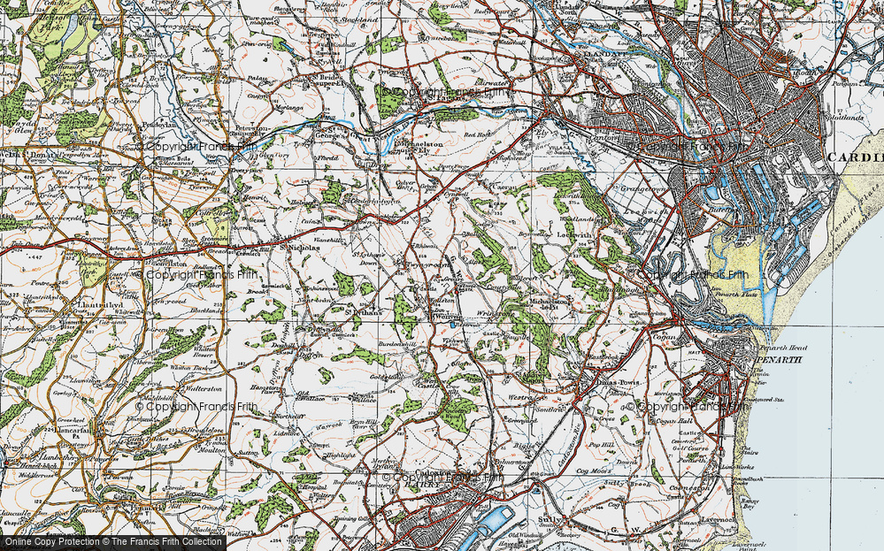 Old Map of Wallston, 1919 in 1919