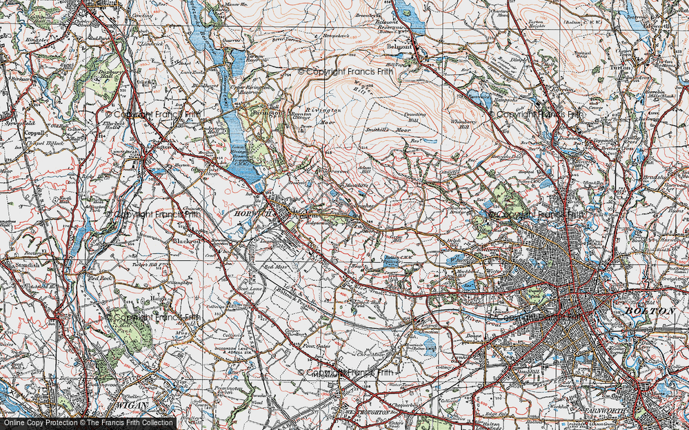Old Map of Wallsuches, 1924 in 1924