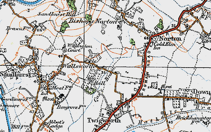 Old map of Wallsworth in 1919