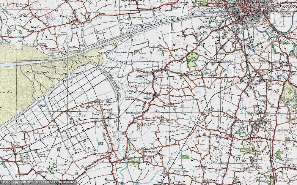 Old Map of Walmer Bridge, 1924 in 1924