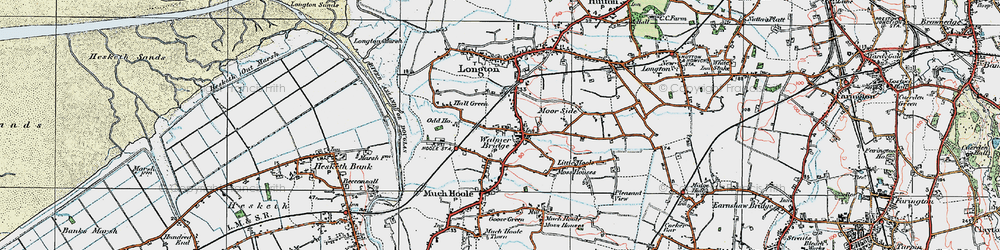 Old map of Walmer Bridge in 1924