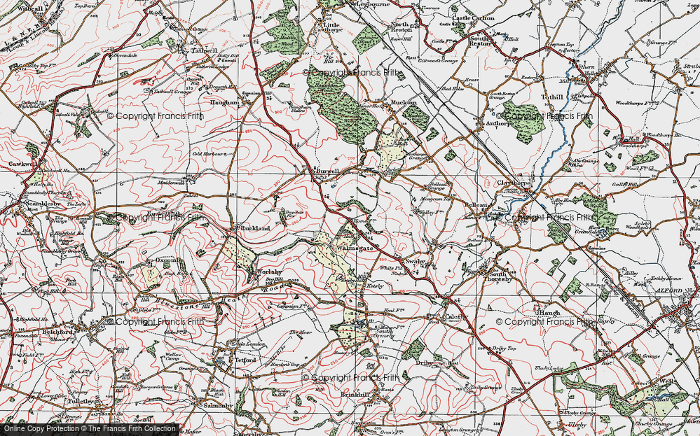 Old Map of Walmsgate, 1923 in 1923