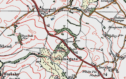 Old map of Walmsgate in 1923