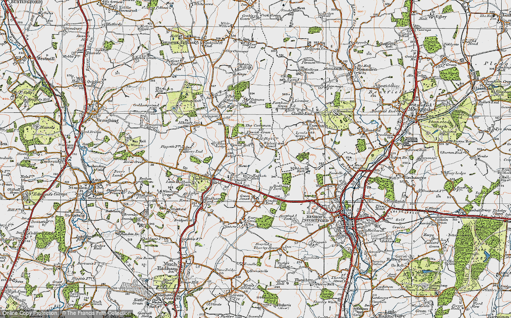Old Map of Walnuttree Green, 1919 in 1919