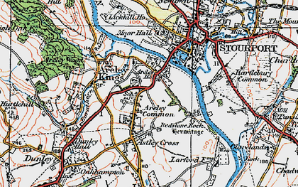 Old map of Walshes, The in 1920