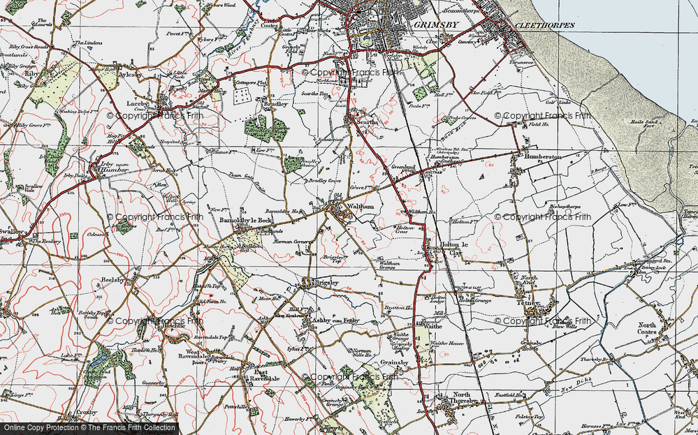 Old Map of Waltham, 1923 in 1923
