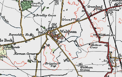 Old map of Waltham in 1923