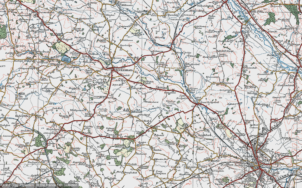 Old Map of Walton, 1921 in 1921