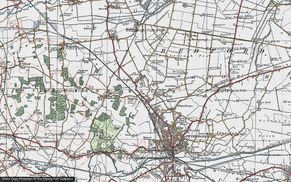 Old Map of Walton, 1922 in 1922