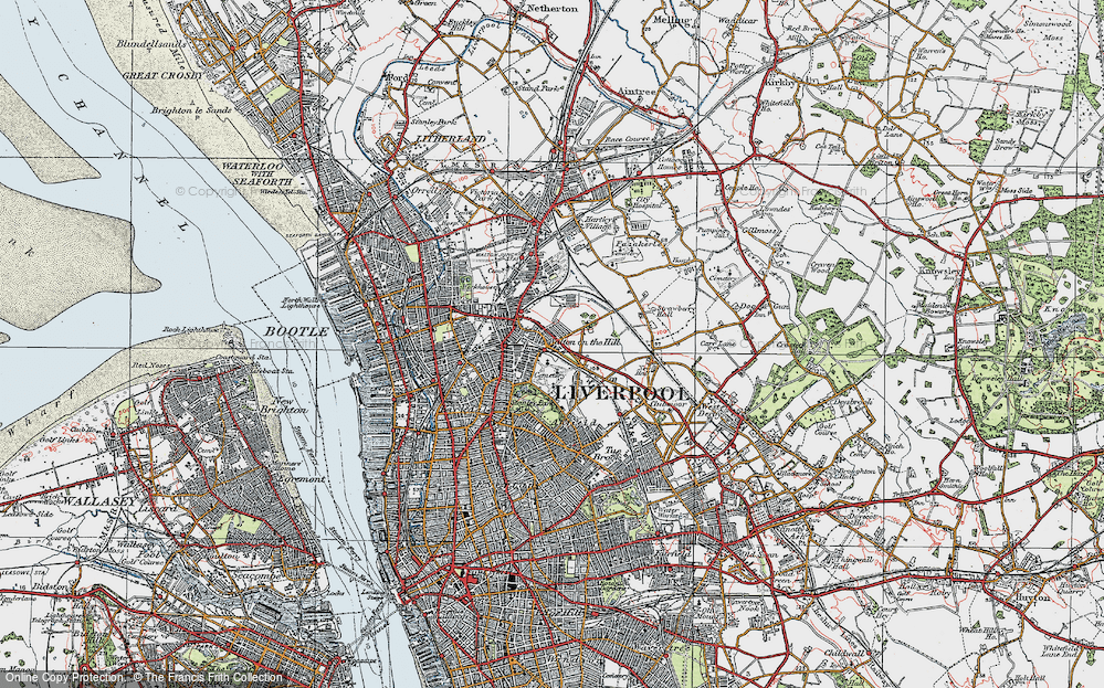 Old Map of Walton, 1923 in 1923