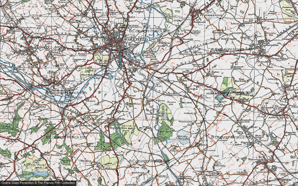 Old Map of Walton, 1925 in 1925
