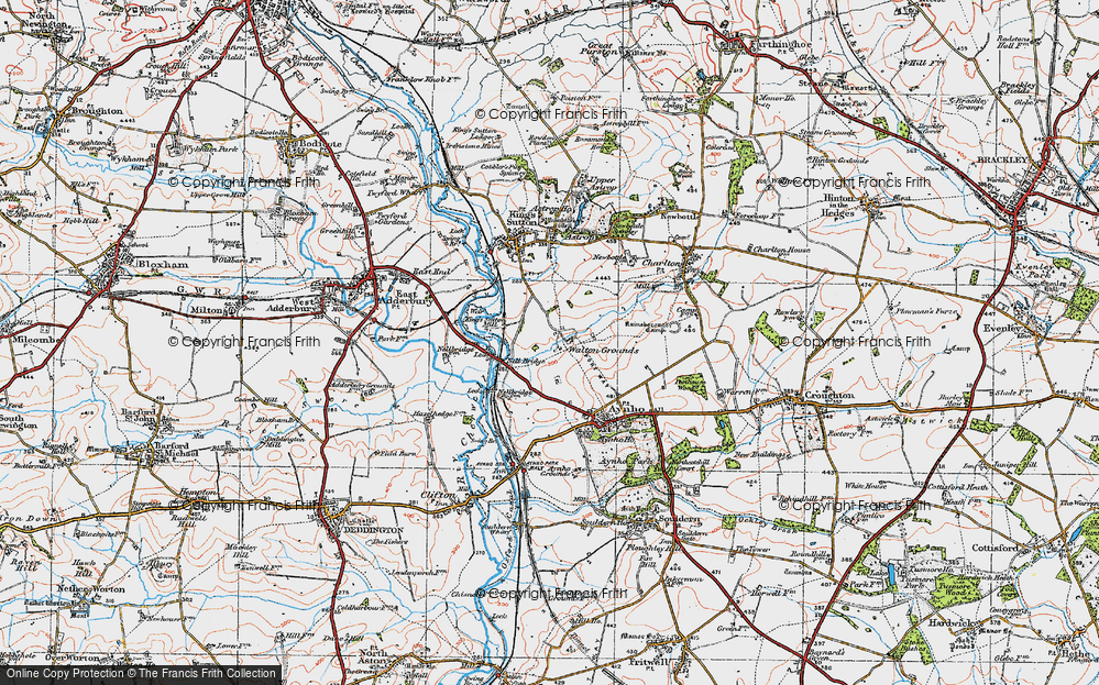 Old Map of Walton Grounds, 1919 in 1919