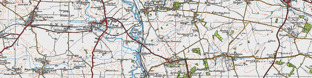Old map of Walton Grounds in 1919
