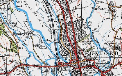 Old map of Walton Manor in 1919