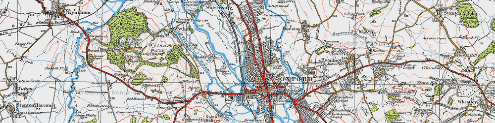 Old map of Walton Manor in 1919