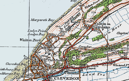 Old map of Walton St Mary in 1919