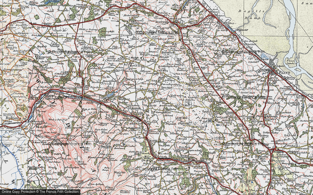 Old Map of Walwen, 1924 in 1924