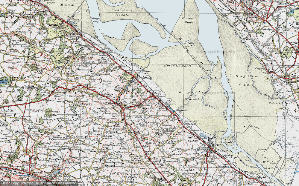 Old Map of Walwen, 1924 in 1924