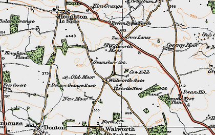 Old map of Walworth Gate in 1925