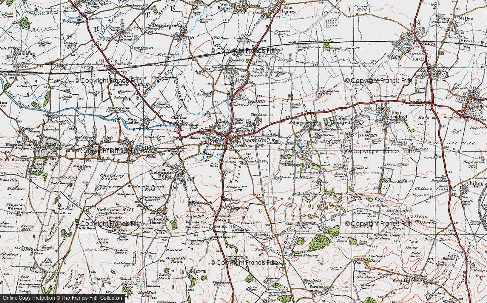 Old Map of Wantage, 1919 in 1919