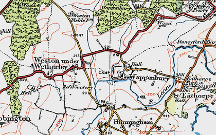 Old map of Woodhouse, The (Hotel) in 1919
