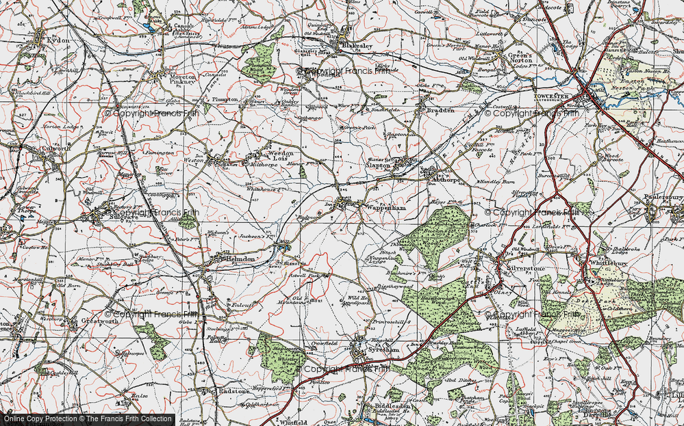 Old Map of Wappenham, 1919 in 1919