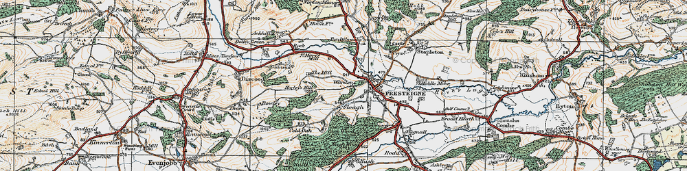 Old map of Warden in 1920