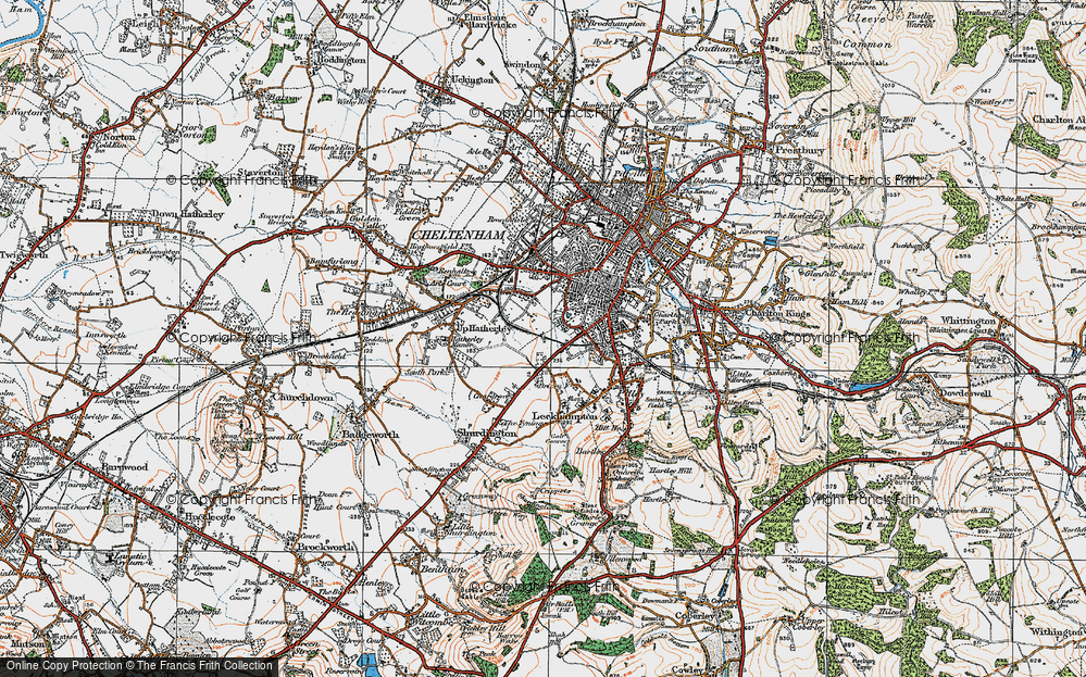 Old Map of Warden Hill, 1919 in 1919