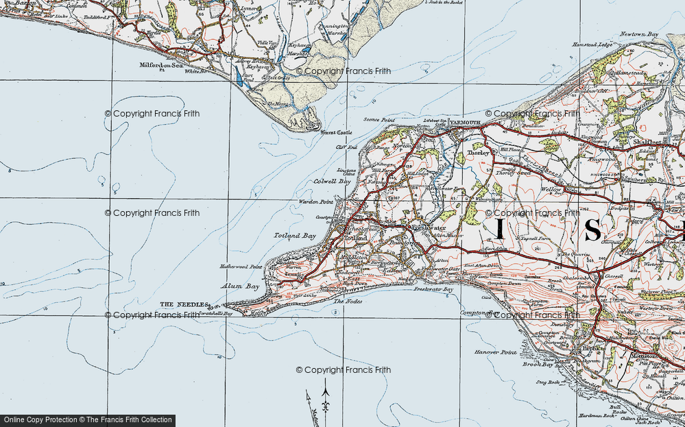 Old Map of Warden Point, 1919 in 1919