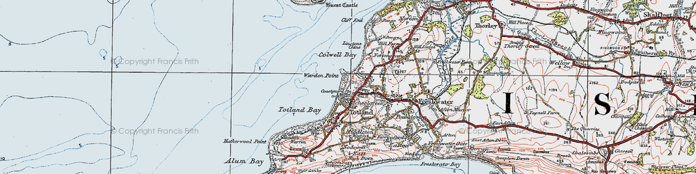 Old map of Warden Point in 1919