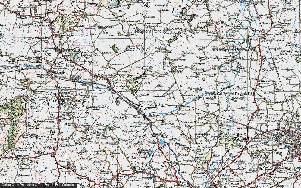 Old Map of Wardle Bank, 1923 in 1923