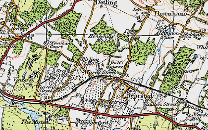 Old map of Ware Street in 1921