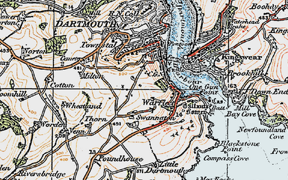 Old map of Compass Cove in 1919