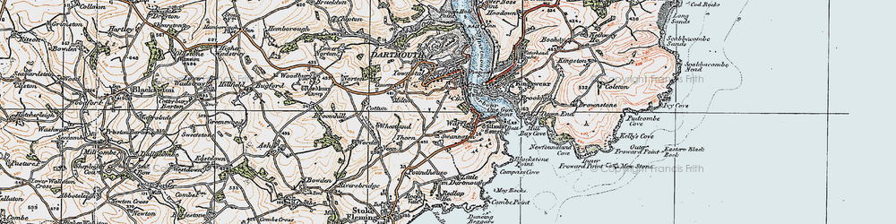 Old map of Warfleet in 1919