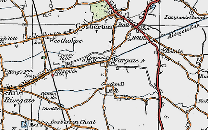 Old map of Wargate in 1922