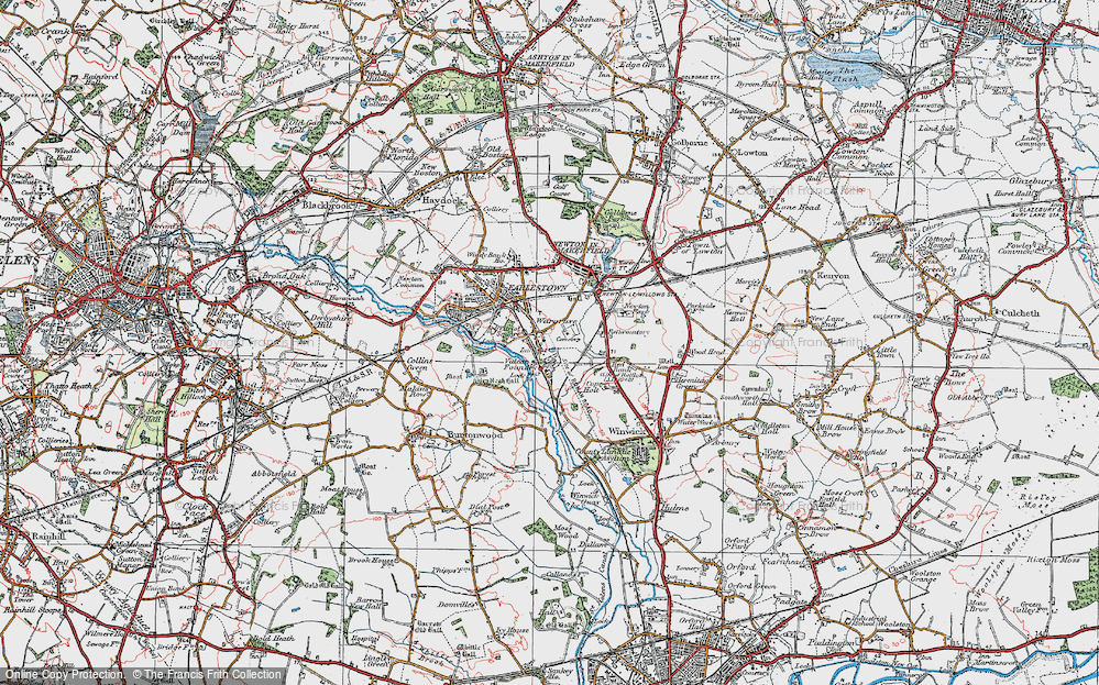 Old Map of Wargrave, 1924 in 1924
