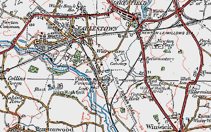 Old map of Wargrave in 1924