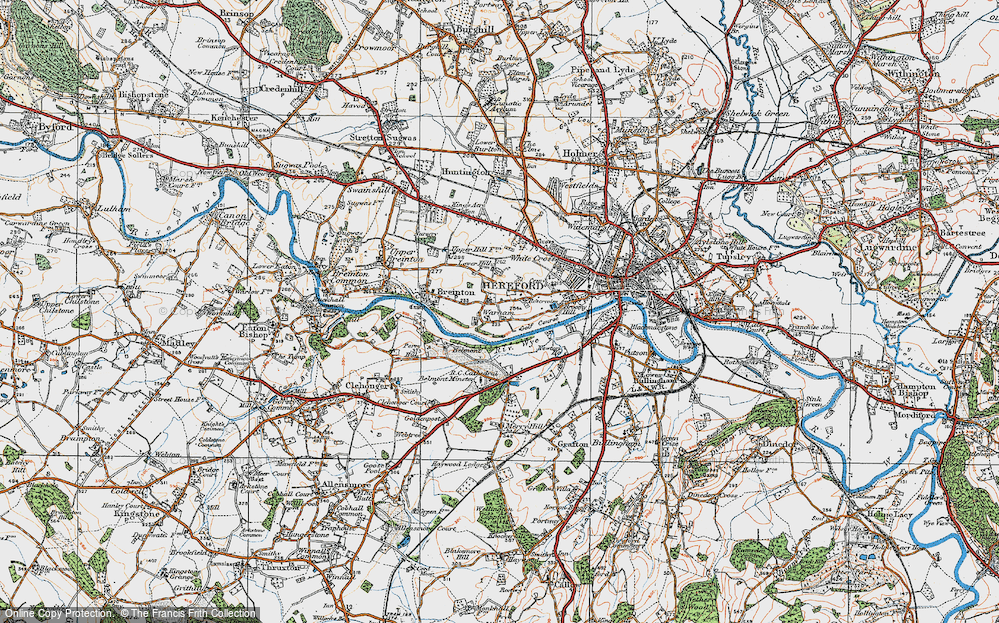 Old Map of Warham, 1920 in 1920