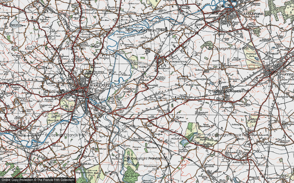 Old Map of Warmfield, 1925 in 1925