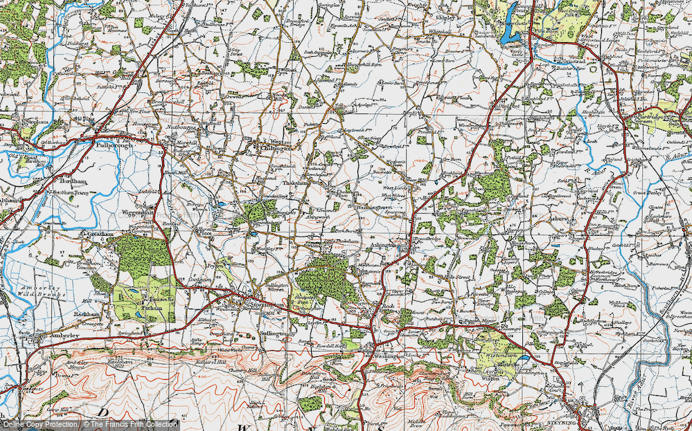 Old Map of Warminghurst, 1920 in 1920