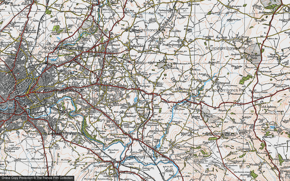 Old Map of Warmley, 1919 in 1919