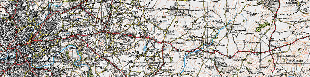 Old map of Warmley in 1919