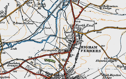 Old map of Warmonds Hill in 1919