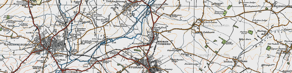 Old map of Warmonds Hill in 1919