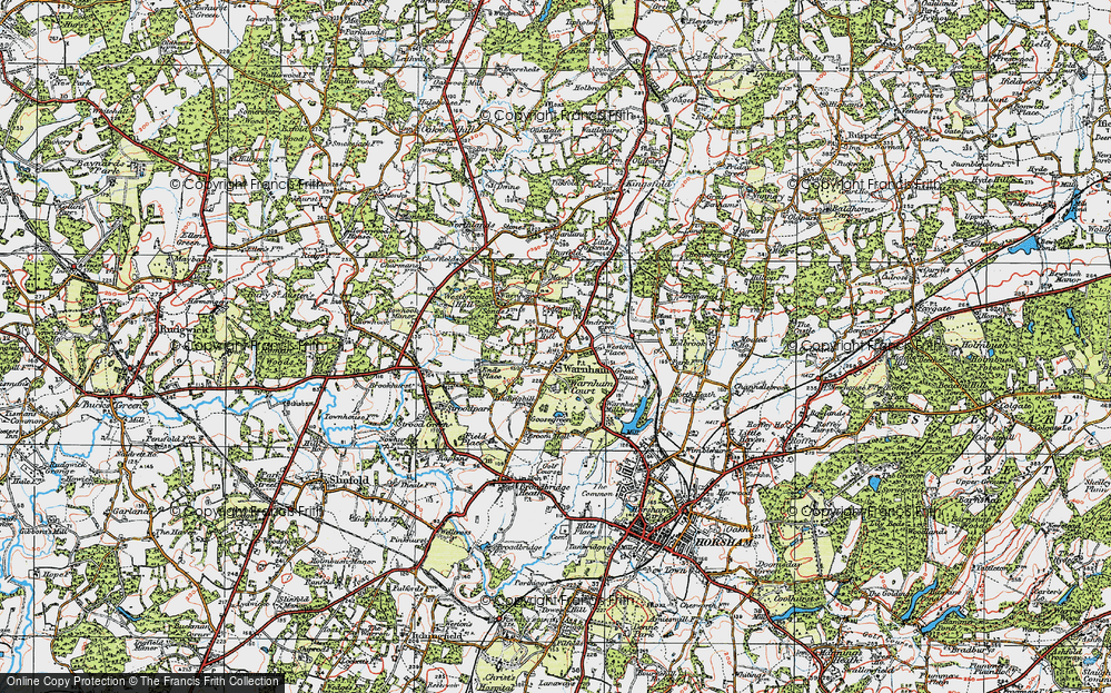 Old Map of Warnham, 1920 in 1920
