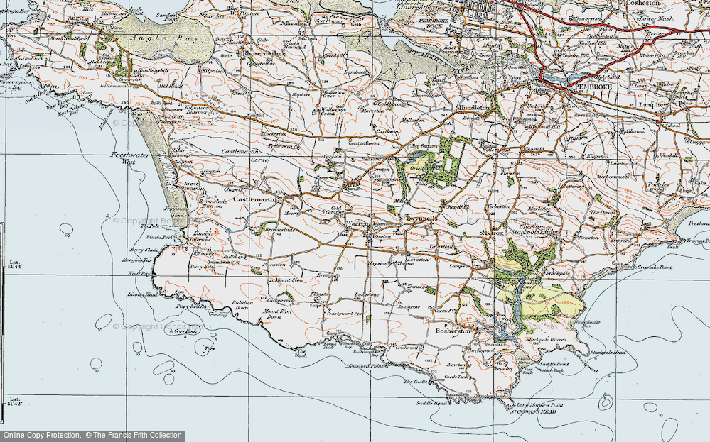 Old Map of Warren, 1922 in 1922