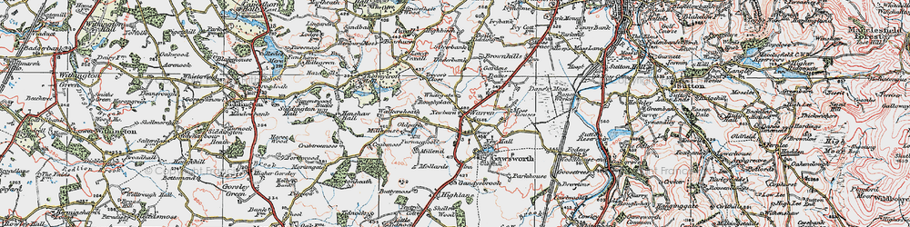 Old map of Warren in 1923