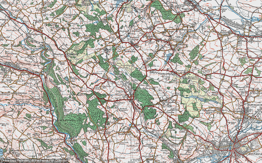 Old Map of Warren, 1924 in 1924