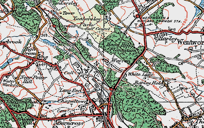 Old map of Warren in 1924